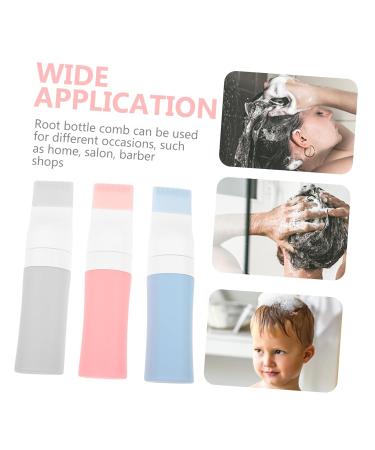 FRCOLOR 3 Pcs Silicone Hair Dye Comb & Oil Bottle Set - Perfect for Hair Coloring & Root Application - Anti-fall PP Materials - International Shipping Available - Buy Online on GoSupps.com
