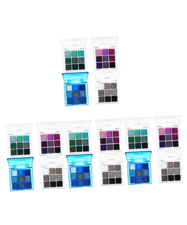 Healvian 16 Pcs Eye Shadow Palette Eye Makeup Palette Eyeshadow Palette Colorful Eye Make-up Palettes Plastic 1 count (Pack of 1) Multix4pcs