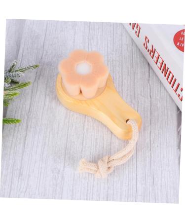 Ipetboom 1pc Facial Scrubber Brush Wood Face Brush Facial Body Cleansing Brush Electric Face Brush Face Cleaning Brush Facial Brush Face Wash Brush Manual Cleasing Milk Bamboo - Buy Online on GoSupps.com