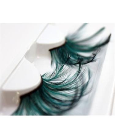 Shop Miya Fantastic Eyelashes - Handmade Blue Feather False Lashes for Parties Carnivals & Halloween | Super Soft & Eye-Catching - Buy Online on GoSupps.com