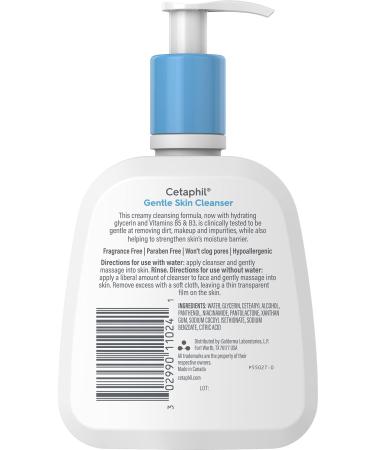 Cetaphil Face Wash Hydrating Gentle Skin Cleanser for Dry to Normal Sensitive Skin 4 oz 3 Pack Fragrance Free Soap Free and Non-Foaming Unscented 4 Fl Oz (Pack of 3) - Buy Online on GoSupps.com