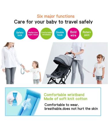 Eidyer Anti Lost Safety Wrist Link Belt for Kids - Adjustable 1.5M Orange Toddler Harness Leash with Security Lock - Buy Online on GoSupps.com