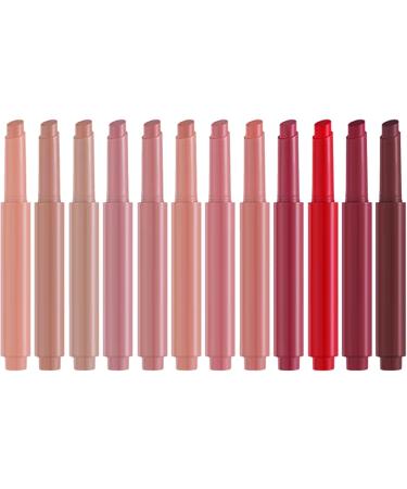  Generisch Set of 12 waterproof lipsticks suitable for all seasons in a push-button pen format perfect for university dates commutes beach vacations for women girls and children. - Buy Online on GoSupps.com