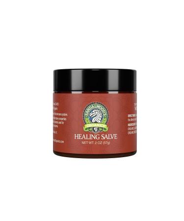 Sandalwood's Organics Healing Salve - Natural Calendula Ointment for Baby | Diaper Rash, Minor Burn, Chafing Relief | Moisturizing Balm with Marigold, Lavender, Coconut Oil, Beeswax - Yellow - Buy Online on GoSupps.com
