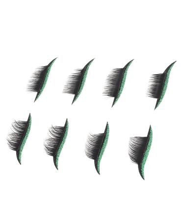 Strong Stickiness False Eyelashes Stickers - Reusable Thick Eyelashes for Festivals & Parties - Shop Green Now - Buy Online on GoSupps.com