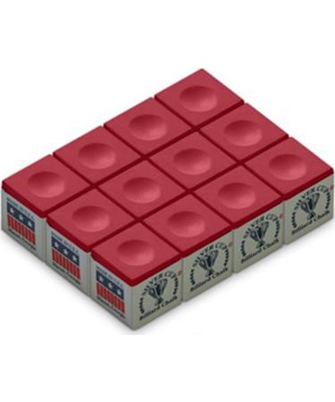 Silver Cup SC-12-RED Chalk Dozen Box, Red