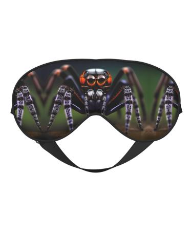 Tropical Rainforest Spiders Eye mask Soft Elastic and Adjustable Nighttime Comfort Sleeping mask Suitable for Both Men and Women
