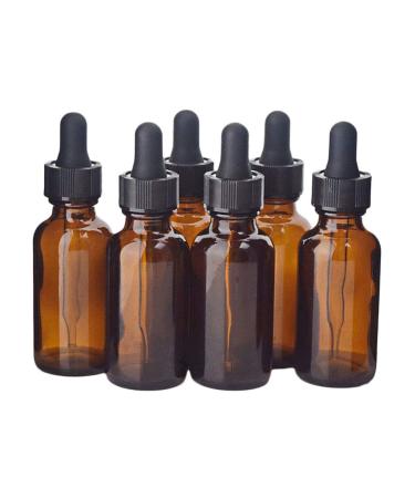 Lurrose 15pcs amber glass bottles for essential oils with glass pipette DIY refillable empty essential oil bottles 30ml