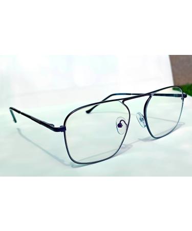Square Blue Cut Computer Glasses - Unisex UV Protection Anti Glare & Blue Light Filter for Eye Safety - Buy Online on GoSupps.com
