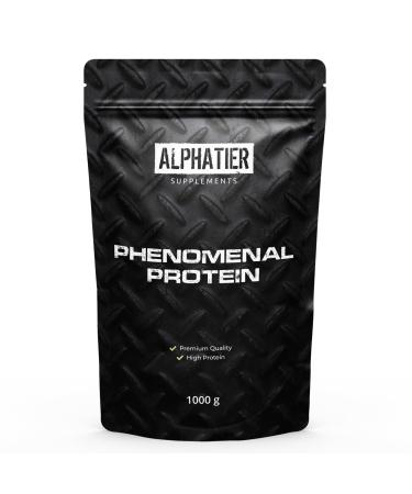 Nutri + Alphatier Vegan Protein Powder - Strawberry - Protein powder with 81% protein - Strawberry Protein Powder -