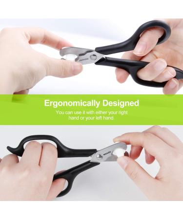 AUVON Scissors-Shaped Pill Cutter - Sharp Blade Pill Splitter for Precise Medication Division - Black - Buy Online on GoSupps.com