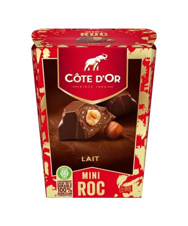 CÔTE D'OR - Mini Roc Lait - Filled Milk Chocolate - Crispy and Whole Hazelnut - Christmas Chocolates - Share Box