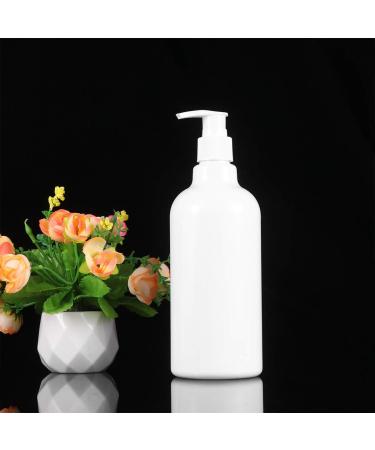 TOPBATHY 4 PCS 500ml Refillable Pump Bottles - Essential Oil Dispenser & Liquid Makeup Bottles (White) - International Shipping Available - Buy Online on GoSupps.com