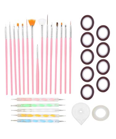 Demeras Nail Polish Pens Manicure 21x9x3 Professional Nail Art Set Nail Painting Drawing Brushes Pen Manicure Dotting Pen Mixing Line