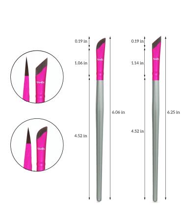 Premium Fine Angled Eyeliner Brush Set - Perfect for Liquid & Gel Liner Wing Tips Waterproof Cat Eye Makeup - International Shipping Available - Buy Online on GoSupps.com
