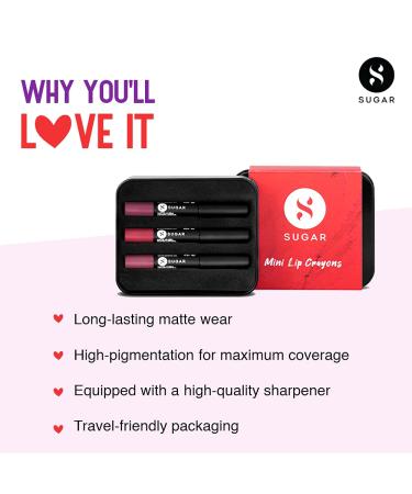 SUGAR Cosmetics Matte As Hell Mini Sets - Nude Nude Set | International Shipping Available - Buy Online on GoSupps.com