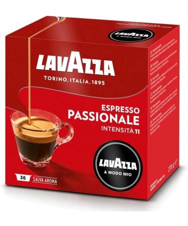 Lavazza A Modo Mio Espresso Passionale Coffee Capsules (Pack of 6 Total 216 Pods) Espresso Passionale 36 count (Pack of 6) - Buy Online on GoSupps.com
