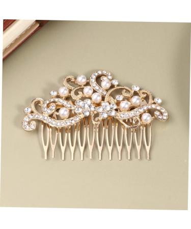 DOITOOL Hair Accessory for Women Bridesmaids Pearl Side Headpiece Hair Pearls Bride Veil Rhinestone Barrettes for Women Womens Headwear for Women Wedding Veils Miss Comb Fashion - Buy Online on GoSupps.com