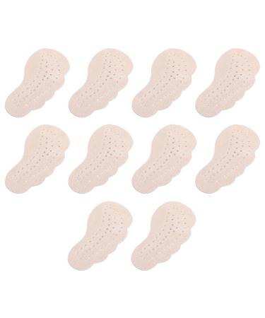 5 Pairs Anti Slip Stickers for High Heels Sandal Front Foot Pads Womens High Platform Sandals Impo Sandals Women Metatarsal Foot Pads Anti Heel Pads Pigskin Non-Slip Miss Sweat Pad As Shown 8X4.5X0.5CM