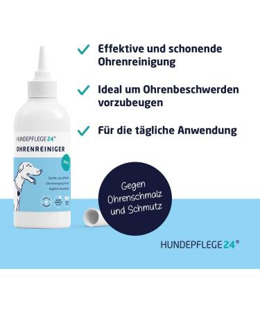 Natural Dog Ear Cleaner - 250ml | Relieves Itching & Odor with Chamomile & Aloe Vera | Ears Cleaner for Dogs & Cats - Buy Online on GoSupps.com