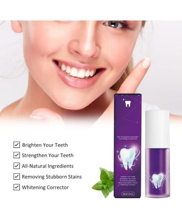 Whitening Toothpaste for Deep Stain Removal | Purple Tooth Whitening Formula for White Teeth - Buy Online on GoSupps.com