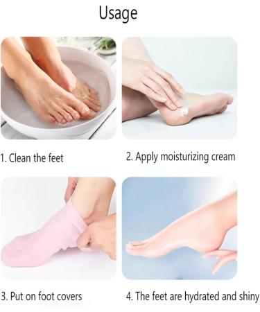 1pair Silicone Foot Care Socks Anti Cracking Moisturizing Gel Socks Cracked Dead Skin Protector Pedicure Tools (Color : Skin Size : A) A Skin - Buy Online on GoSupps.com