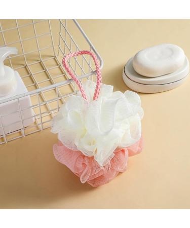 Gralara Pink Body Puff Bath Sponge | Portable Shower Ball for All Your Bathing Needs - Buy Online on GoSupps.com