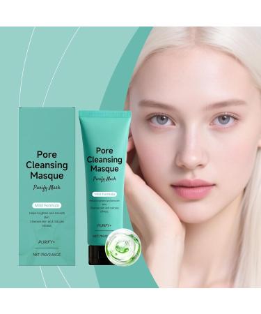 Pore-refining face mask - 75g - Brightening mud mask and whitehead remover - For men with dull dry and sensitive skin for daily and nighttime use - Buy Online on GoSupps.com