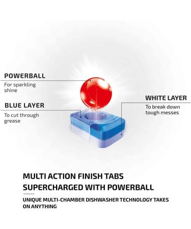 Finish Dishwasher Tablets Classic Powerball 10 ct - Pack of 1 | Effective Cleaning Solution - Buy Online on GoSupps.com