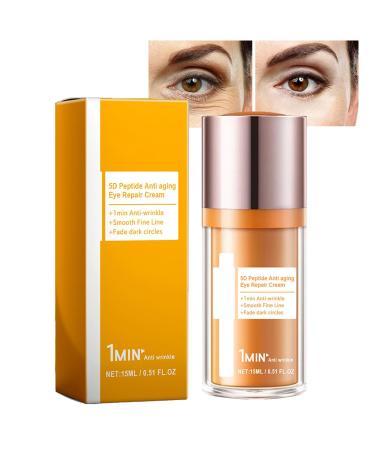 Eye Cream 5D Peptide Eye Cream for Dark Circles Daily Wrinkle Anti-Aging Cream Lightweight Eyes Moisturizer for Delicate Skin Under Eyes Hydration Hydrate Moisturize