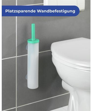 Maximex Urinal Cleaning Brush with Container - Multi-Coloured Polypropylene 6x39x6 cm | Best International Shipping - Buy Online on GoSupps.com