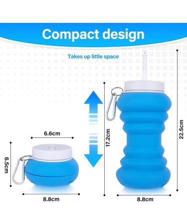 Portable Bidet 600ml - Collapsible & Expandable for Travel Camping & Hygiene - Ideal for Pregnancy Postpartum Baby Care Elderly & Muslims - Blue - Buy Online on GoSupps.com