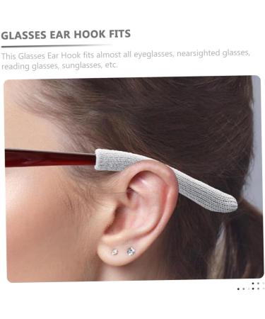 Angoily Silicone Ear Pads for Glasses - Comfortable Holders for Behind-the-Ear Styles | Slippery Cover & Brake Shoes | 5.5x0.7cm Gray - International Shipping - Buy Online on GoSupps.com