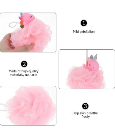 FOMIYES Unicorn Bath Loofah Sponge - 2pcs PVC Bath Ball for Men - Soft & Durable Shower Tool - Buy Online on GoSupps.com