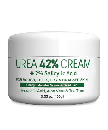 Urea Foot Cream - Urea 42% Foot Cream - Foot Cream for Cracked Heels and Dry Skin - Cracked Heel Repair Cream - Foot Moisturiser Callus Remover Nourishes Soften for Feet Knees Hand