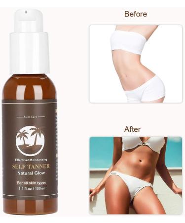 Tanning Cream Sunless Tan Cream Longlasting Body Bronzer Cream for All Skin Types Natural Glow Enhancer for Smooth Radiant Skin - Buy Online on GoSupps.com