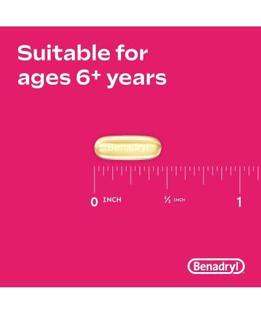 Benadryl Liqui-Gels Dye-Free Antihistamine Allergy Medicine & Cold Relief - 24 ct - Buy Online on GoSupps.com