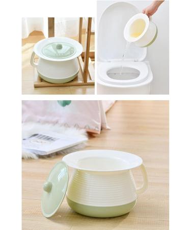 NEDLON Chamber Pot with Lid Unisex Spittoon Portable Bedpan Bedside Pee Pot Bucket with Handle for Household Elderly Adults (Color : Green) - Buy Online on GoSupps.com