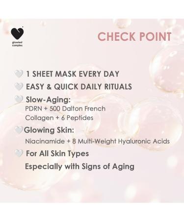 DREAM GLOW BEAUTY MASK (30ea) - Korean Collagen Sheet Mask with PDRN Niacinamide & Hyaluronic Acids for Radiant Skin - Buy Online on GoSupps.com