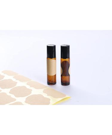 Shengo 10ml Roll-On Glass Bottles Set | 20 Essential Oil Bottles with Funnel Syringe & Sticker - Perfect for DIY | International Shipping - Buy Online on GoSupps.com