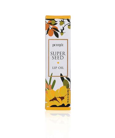 PETITFEE Lip Oil Super Seed | 0.10 Oz | Moisturizing Non-Sticky Lip Care with Honey & Herbal Oils | Glowy & Revitalizing Lip Treatment - Buy Online on GoSupps.com