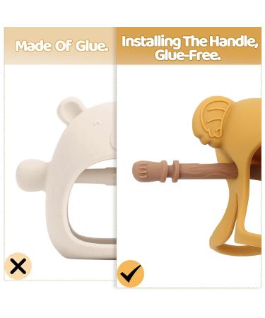 Buy Koala Baby Teether Ring | Silicone Pacifier & Bite Ring Set for 3-Month-Olds | Blue Baby Toys | International Shipping - Buy Online on GoSupps.com