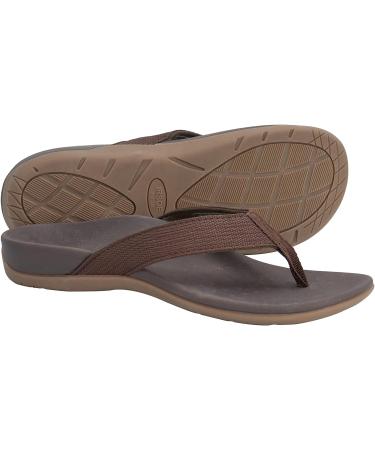 IRSOE Women's Plantar Fasciitis Sandals - Arch Support Flip Flops for Flat Feet & Heel Pain Relief - Brown, Size 10 - Buy Online on GoSupps.com