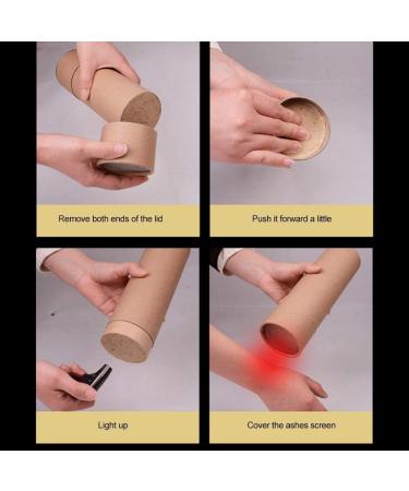 Buy 7cm x 20cm Moxibustion Stick | Traditional Chinese Herbal Moxa Therapy | Acupuncture Massage Rolls - Fast International Shipping - Buy Online on GoSupps.com