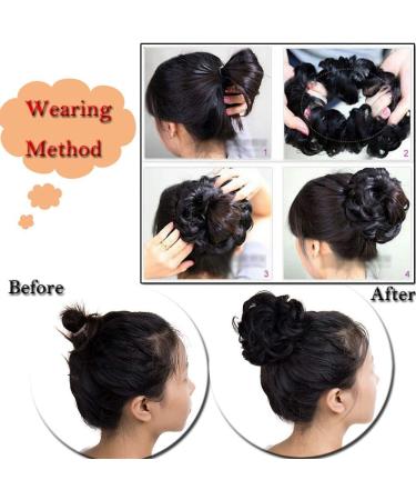 SEGO Hairpiece Bun Hair Tie - Voluminous Medium Brown Hair Extensions (50g) for Gorgeous Updos - Buy Online on GoSupps.com