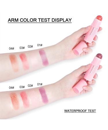 Plumping Lip Balm | Hydrating Tinted Lip Balm in 4 Colors | Nourishing Lipstick for Dry Cracked & Chapped Lips - Color 03 - Buy Online on GoSupps.com