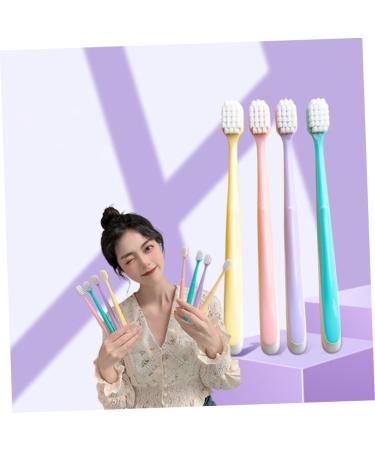 4-Piece Soft Cotton Toothbrush Set for Ladies - Large Head with Soft Fur Box - Buy Online on GoSupps.com