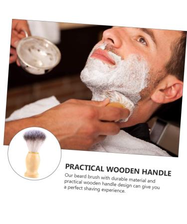 Buy NOLITOY Wooden Shaving Brush for Men - Soft Hair Beard Brush with PBT Wooden Handle | International Shipping Available - Buy Online on GoSupps.com