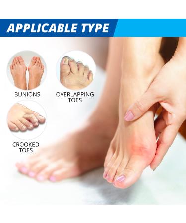 Wifamy Toe Separators Bunion Corrector - Pain Relief Toe Spacers for Bunions - Hallux Valgus Brace - Lightweight & Breathable - Men & Women - Buy Online on GoSupps.com