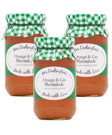 Mrs Darlington's Orange and Gin Marmalade - 340g - Pack of 3